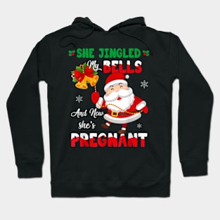 Christmas Pregnancy Announcement New Dad Mom Hoodie